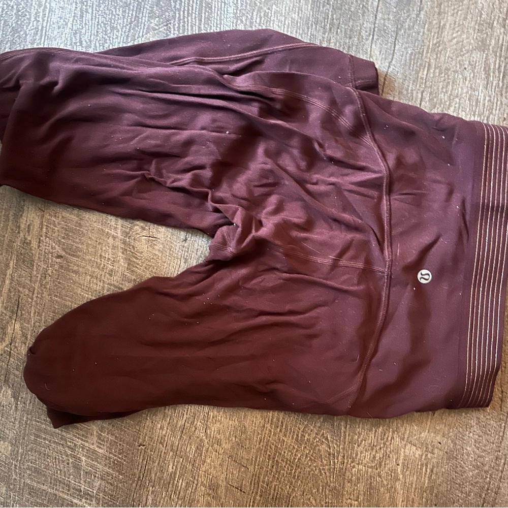lululemon athletica Kids Maroon Leggings